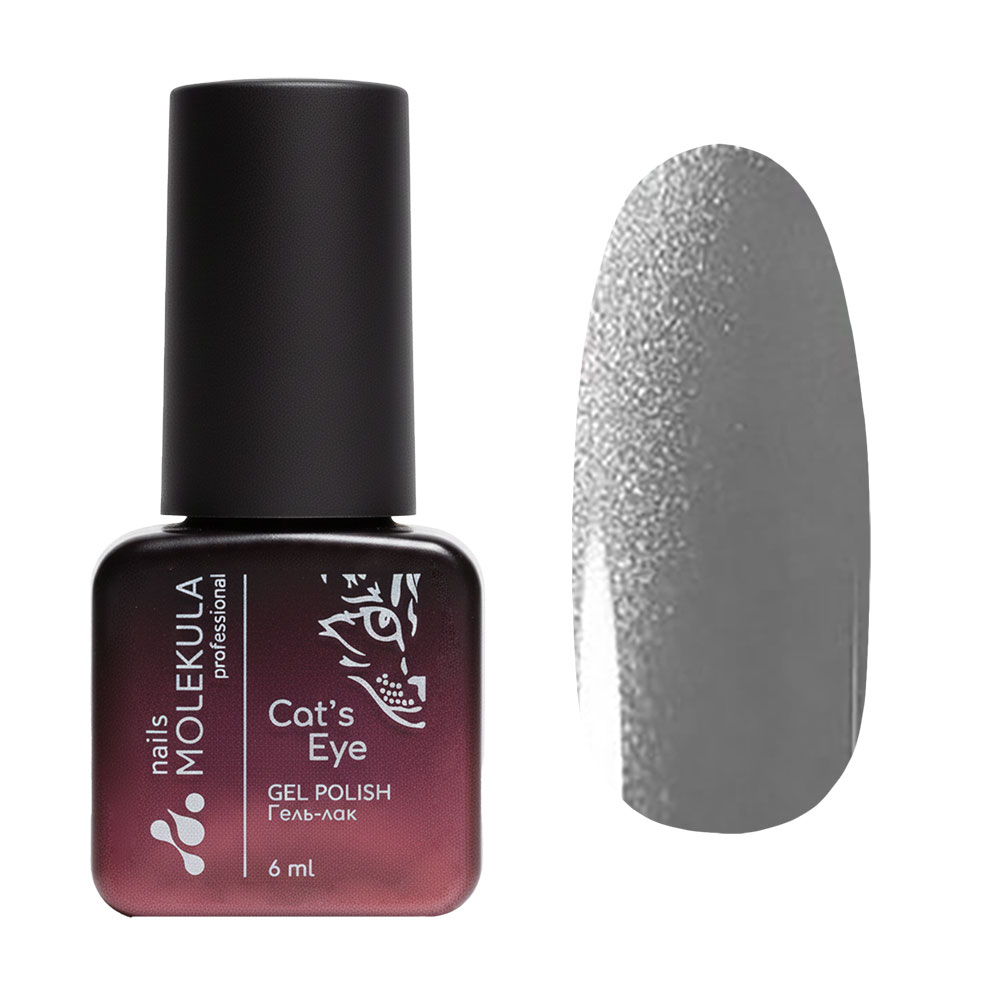 Гель-лак для нігтів Nails Molekula Professional Ceramic Cat's Eye Gel Polish CC02, 6 мл